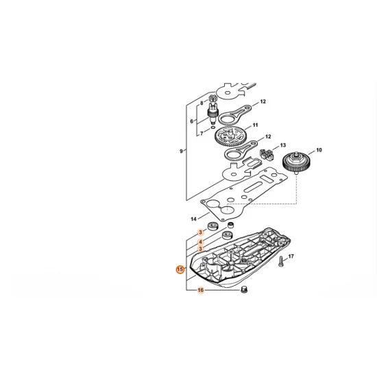 STIHL  Pokrywa przekładni 4869 640 5802